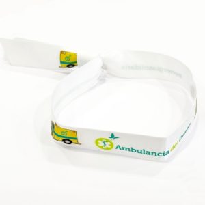 Pulsera de tela Blanca