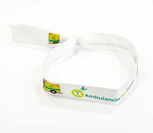 Pulsera de tela Blanca